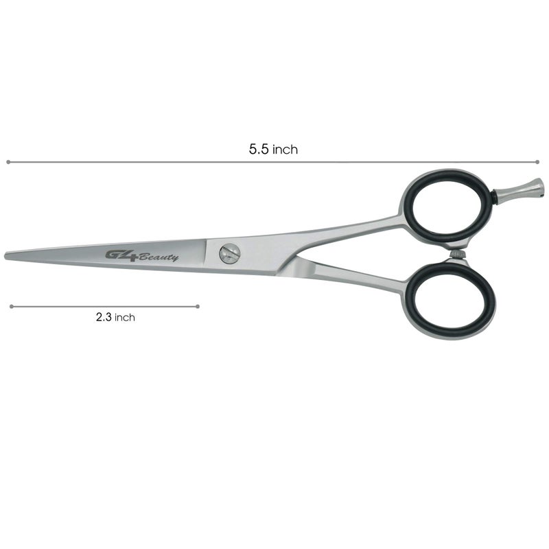 G4 VISION G4 Barber Hair Cutting Scissors Shears High Carbon Razor Sharp Mustache Haircut Hairdresser (5.5 inch) - Image 2